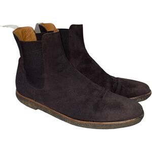 Common Projects Chocolate Brown Nubuck Chelsea Boots     Size: EU 44 /US 11